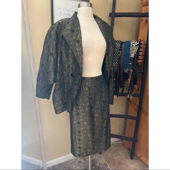 VINTAGE 80s EMILIO PARIS 2 piece set sz 4/6 - Picture 2 of 8